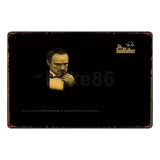 [ Mike86 ] GOD FATHER Tin sign Movie Art  wall Posters decor Pub Cafe Bar Party Craft Retro Iron Painting A-254 - one46.com.au
