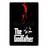 [ Mike86 ] GOD FATHER Tin sign Movie Art  wall Posters decor Pub Cafe Bar Party Craft Retro Iron Painting A-254 - one46.com.au