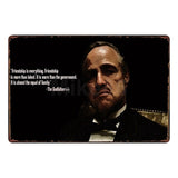 [ Mike86 ] GOD FATHER Tin sign Movie Art  wall Posters decor Pub Cafe Bar Party Craft Retro Iron Painting A-254 - one46.com.au