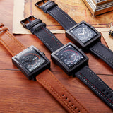 SINOBI Wrist Watch Top Brand Luxury Men's Watch Men Watch Auto Date Week Waterproof Sport Watches Square Clock reloj hombre - one46.com.au