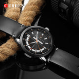 Top Brand Mens Quartz Watches Blue Creative Unique Fashion Design Wrist watch Leather Strap Date Week Clock Reloj Male - one46.com.au