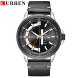 Top Brand Mens Quartz Watches Blue Creative Unique Fashion Design Wrist watch Leather Strap Date Week Clock Reloj Male - one46.com.au