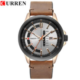 Top Brand Mens Quartz Watches Blue Creative Unique Fashion Design Wrist watch Leather Strap Date Week Clock Reloj Male - one46.com.au