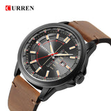 Top Brand Mens Quartz Watches Blue Creative Unique Fashion Design Wrist watch Leather Strap Date Week Clock Reloj Male - one46.com.au