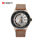 Top Brand Mens Quartz Watches Blue Creative Unique Fashion Design Wrist watch Leather Strap Date Week Clock Reloj Male - one46.com.au