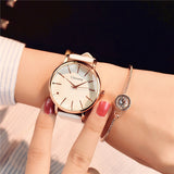 Polygonal dial design women watches luxury fashion dress quartz watch ulzzang popular brand white ladies leather wristwatch - one46.com.au