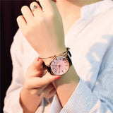 Polygonal dial design women watches luxury fashion dress quartz watch ulzzang popular brand white ladies leather wristwatch - one46.com.au