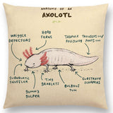 TBONTB Funny Animals Anatomy Flamingo Fox Dachshund Giraffe Hedgehog Lion Pug Squirrel Cushion Cover Sofa Throw Pillow Case - one46.com.au