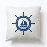New Modern Sailing Ships Marine Printing Cushion Covers Anchor Rudder Linen Throw Pillow Case For Couch Seat Bedroom Home Decor - one46.com.au