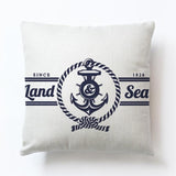 New Modern Sailing Ships Marine Printing Cushion Covers Anchor Rudder Linen Throw Pillow Case For Couch Seat Bedroom Home Decor - one46.com.au