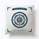 New Modern Sailing Ships Marine Printing Cushion Covers Anchor Rudder Linen Throw Pillow Case For Couch Seat Bedroom Home Decor - one46.com.au