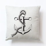 New Modern Sailing Ships Marine Printing Cushion Covers Anchor Rudder Linen Throw Pillow Case For Couch Seat Bedroom Home Decor - one46.com.au
