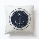 New Modern Sailing Ships Marine Printing Cushion Covers Anchor Rudder Linen Throw Pillow Case For Couch Seat Bedroom Home Decor - one46.com.au