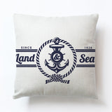 New Modern Sailing Ships Marine Printing Cushion Covers Anchor Rudder Linen Throw Pillow Case For Couch Seat Bedroom Home Decor - one46.com.au