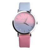 2018 Fashion WristWatch Retro Rainbow Design Women Dress Watch Quartz Leather  Watches gift for lovers Montre Relogio  #D - one46.com.au