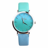 2018 Fashion WristWatch Retro Rainbow Design Women Dress Watch Quartz Leather  Watches gift for lovers Montre Relogio  #D - one46.com.au