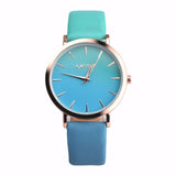 2018 Fashion WristWatch Retro Rainbow Design Women Dress Watch Quartz Leather  Watches gift for lovers Montre Relogio  #D - one46.com.au