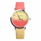 2018 Fashion WristWatch Retro Rainbow Design Women Dress Watch Quartz Leather  Watches gift for lovers Montre Relogio  #D - one46.com.au