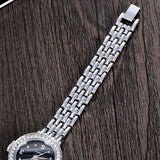 2019 New Arrive Fashion and casual Ladies watches Silver bracelet Luxury crystal watch OEM Round ultra slim dress Quartz watches - one46.com.au