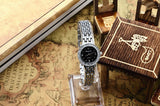 2019 New Arrive Fashion and casual Ladies watches Silver bracelet Luxury crystal watch OEM Round ultra slim dress Quartz watches - one46.com.au