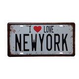 Vintage Metal Tin Sign I Love Bed Slogan Style Retro Plaque Poster Bar Pub Club Wall Tavern Garage Home Decoration 15*30cm - one46.com.au