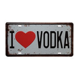 Vintage Metal Tin Sign I Love Bed Slogan Style Retro Plaque Poster Bar Pub Club Wall Tavern Garage Home Decoration 15*30cm - one46.com.au