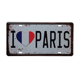 Vintage Metal Tin Sign I Love Bed Slogan Style Retro Plaque Poster Bar Pub Club Wall Tavern Garage Home Decoration 15*30cm - one46.com.au