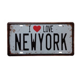 Vintage Metal Tin Sign I Love Bed Slogan Style Retro Plaque Poster Bar Pub Club Wall Tavern Garage Home Decoration 15*30cm - one46.com.au
