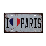 Vintage Metal Tin Sign I Love Bed Slogan Style Retro Plaque Poster Bar Pub Club Wall Tavern Garage Home Decoration 15*30cm - one46.com.au