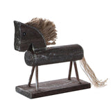 14*13cm Europe Style Handmade Wood Horse Natural Creative Gifts Desk Decoration Cavalo Animals Figurines Ornaments - one46.com.au