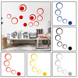 5Pcs/set Acrylic Circle Mirror Wall Stickers Removable DIY Wall Decoration Art Decals for Kids Room Home Wall Stickers - one46.com.au