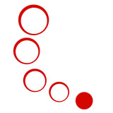 5Pcs/set Acrylic Circle Mirror Wall Stickers Removable DIY Wall Decoration Art Decals for Kids Room Home Wall Stickers - one46.com.au