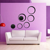 5Pcs/set Acrylic Circle Mirror Wall Stickers Removable DIY Wall Decoration Art Decals for Kids Room Home Wall Stickers - one46.com.au