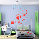 5Pcs/set Acrylic Circle Mirror Wall Stickers Removable DIY Wall Decoration Art Decals for Kids Room Home Wall Stickers - one46.com.au