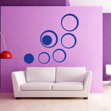 5Pcs/set Acrylic Circle Mirror Wall Stickers Removable DIY Wall Decoration Art Decals for Kids Room Home Wall Stickers - one46.com.au