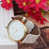 2018 Fashion Geneva hight quality Wristwatch Fashionable Unique Leather Watchband Watch Women Quartz Dress Watch #D - one46.com.au