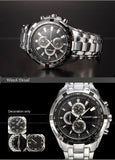 2018 Top Brand Luxury full steel Watch Men Business Casual quartz Wrist Watches Military Wristwatch waterproof Relogio SALE New - one46.com.au