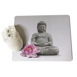 MaiYaCa In Stocked Lord Buddha  Meditation Yoga Unique Desktop Pad Game Mousepad Size for 18x22cm 25x29cm Small Mousepad - one46.com.au