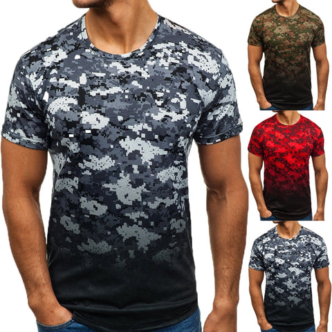 Casual Summer Short Sleeve Men's T Shirt Muscle Tee Cool Irregular Pattern Curved Hem HipHop 3XL Male Top Hombre Joggers 2019 - one46.com.au