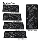 MaiYaCa Simple Design Speed Gun parts Game MousePads Computer Gaming Mouse Pad Gamer Play Mats Version Mousepad - one46.com.au