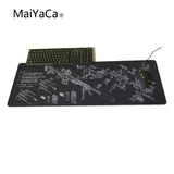 MaiYaCa Simple Design Speed Gun parts Game MousePads Computer Gaming Mouse Pad Gamer Play Mats Version Mousepad - one46.com.au