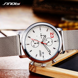SINOBI Top Brand Men's Chronograph Sport Watches Auto Date Military Men's Watch Men Watch Waterproof Watches Clock reloj hombre - one46.com.au