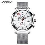 SINOBI Top Brand Men's Chronograph Sport Watches Auto Date Military Men's Watch Men Watch Waterproof Watches Clock reloj hombre - one46.com.au