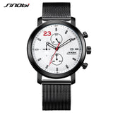 SINOBI Top Brand Men's Chronograph Sport Watches Auto Date Military Men's Watch Men Watch Waterproof Watches Clock reloj hombre - one46.com.au