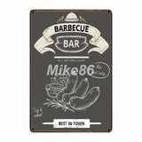 [ Mike86 ] BBQ ZONE Grill DADS BARBECUE TIME Metal Signs Antique Pub Room Hotel Party Decor Retro Wall Painting Plaque  FG-223 - one46.com.au