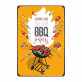 [ Mike86 ] BBQ ZONE Grill DADS BARBECUE TIME Metal Signs Antique Pub Room Hotel Party Decor Retro Wall Painting Plaque  FG-223 - one46.com.au