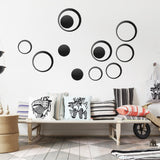 5Pcs/set Acrylic Circle Mirror Wall Stickers Removable DIY Wall Decoration Art Decals for Kids Room Home Wall Stickers - one46.com.au