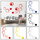 5Pcs/set Acrylic Circle Mirror Wall Stickers Removable DIY Wall Decoration Art Decals for Kids Room Home Wall Stickers - one46.com.au