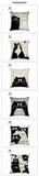 New Cartoon Cat Linen Cushion Cover 45X45cm Pillow Case Home Decorative Pillows Cover For Sofa Car Cojines - one46.com.au