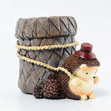 Pen Pencil Holder Cup Cute Hedgehog Desk Organizer Container Stationery Storage for Home Office E2S - one46.com.au